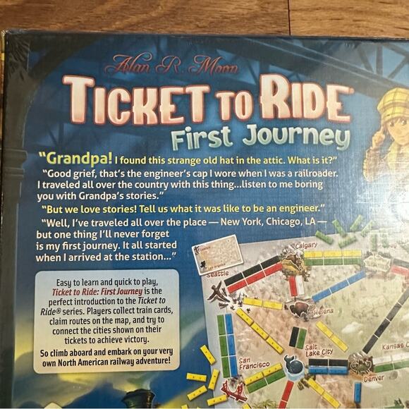NEW!! Ticket to Ride First Journey Board Game - Ages 6+, Sealed!! - Picture 7 of 8